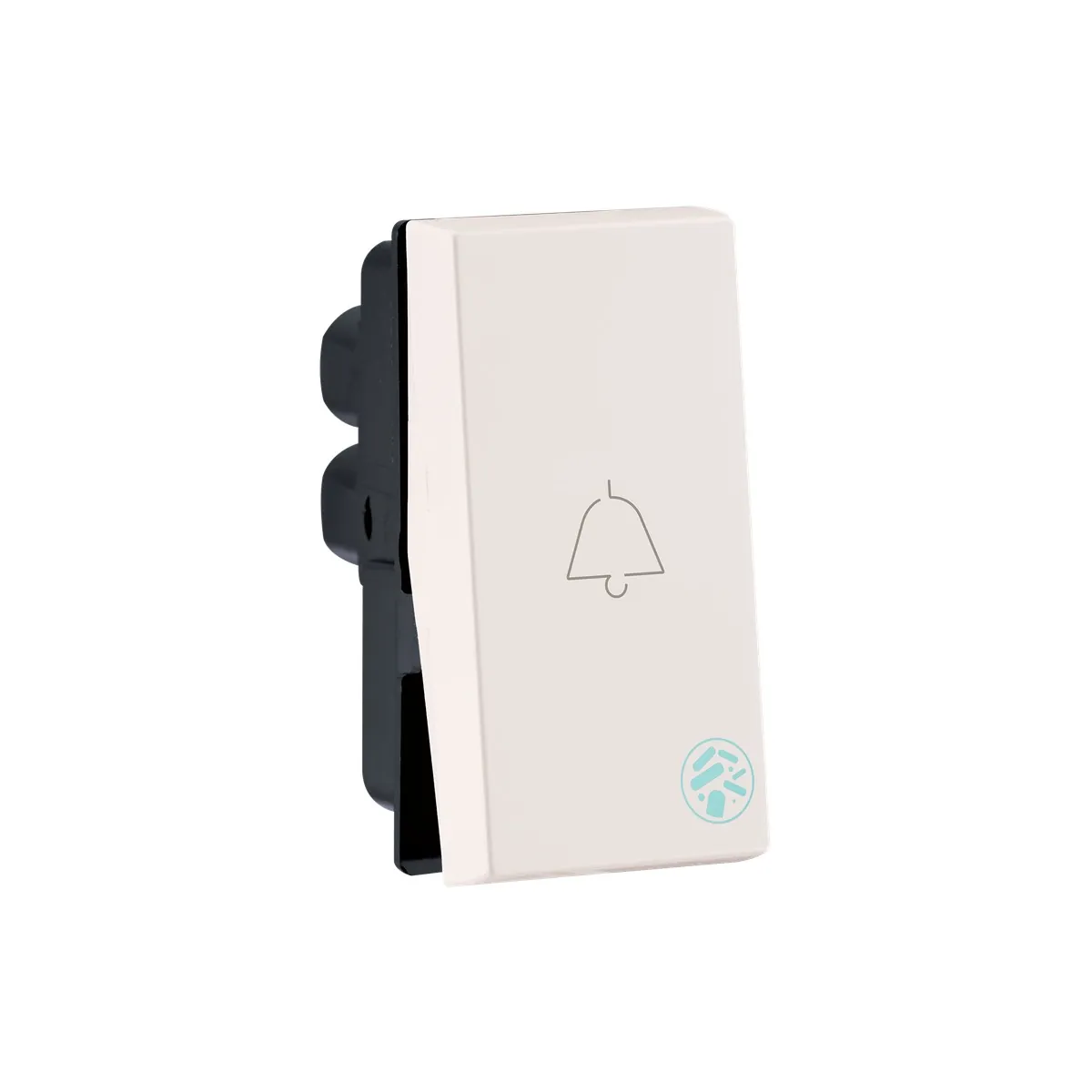 Legrand Myrius 6A - Bell Push - 1 Module - Anti - Bacterial, Cat. No.: 6793 24