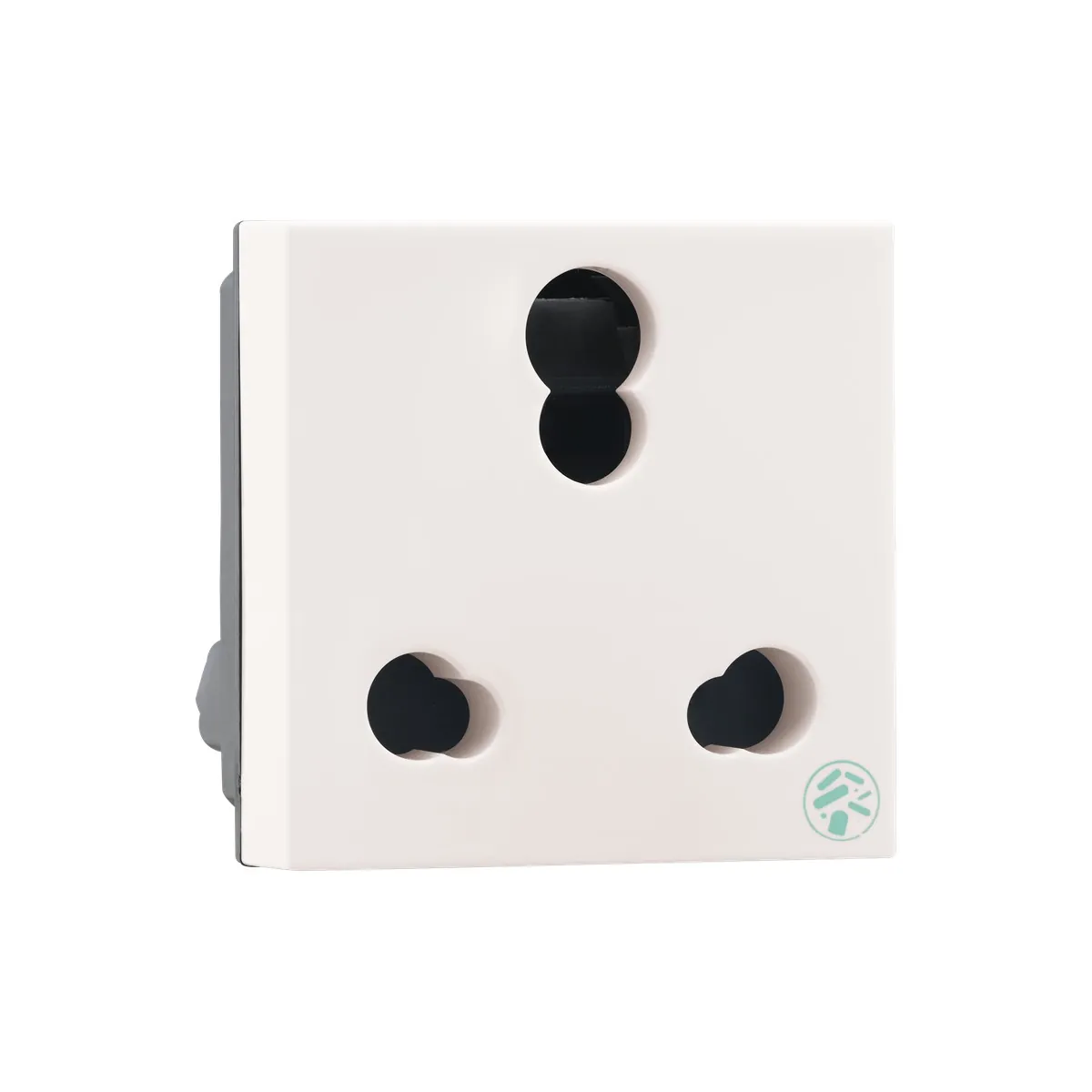 Legrand Myrius 6/16A - Socket - with Shutter - ISI - 2 Module - Anti - Bacterial, Cat. No.: 6793 28