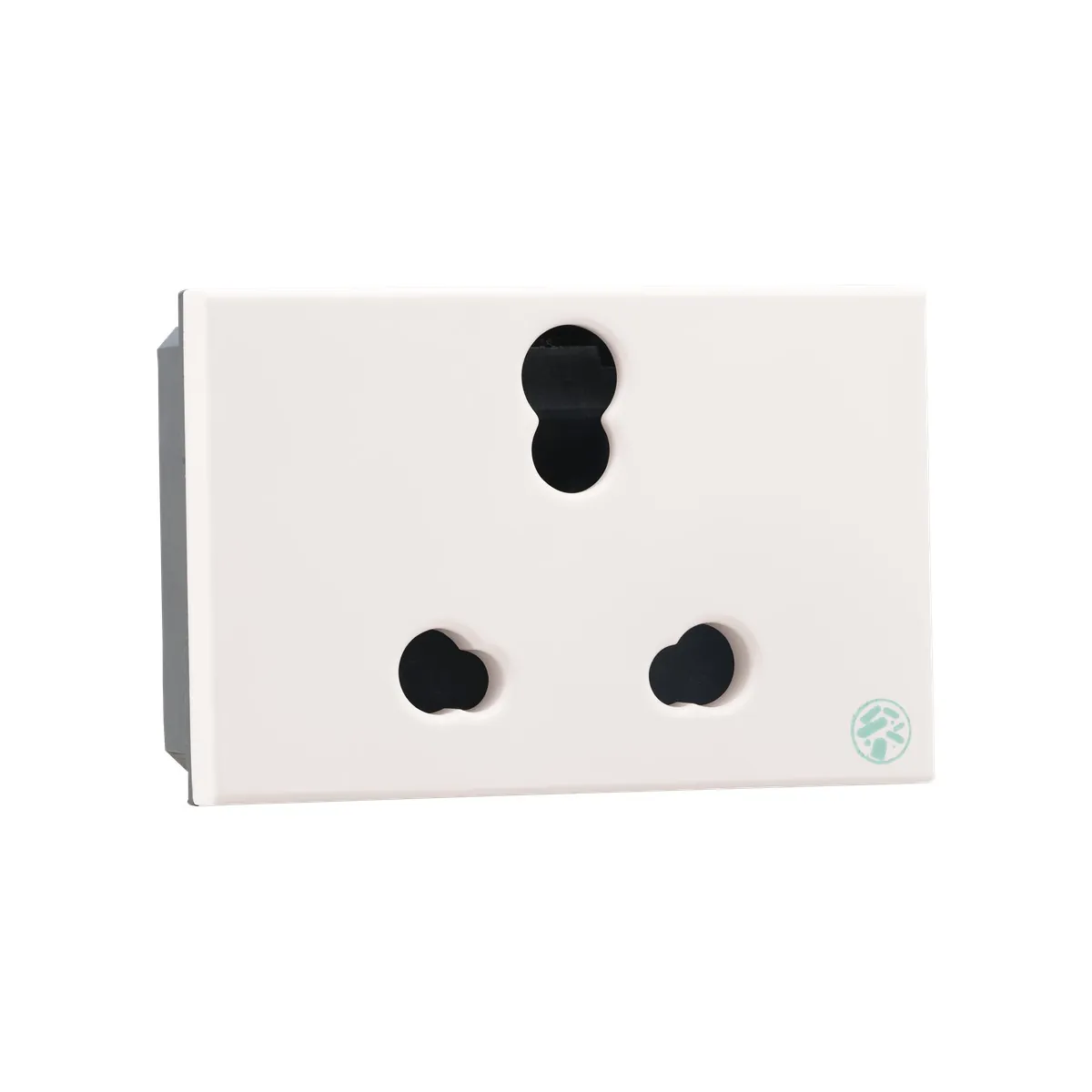 Legrand Myrius 6/16A - Socket - with Shutter - ISI - 3 Module - Anti - Bacterial, Cat. No.: 6793 29