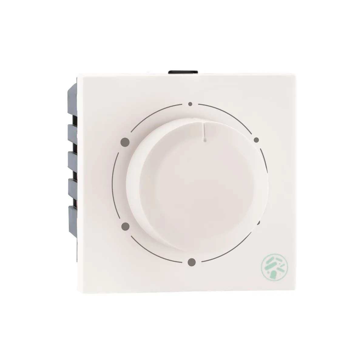 Legrand Myrius Fan Regulator - 120 Watts - 360° - ISI - 2 Module - Anti - Bacterial, Cat. No.: 6793 25