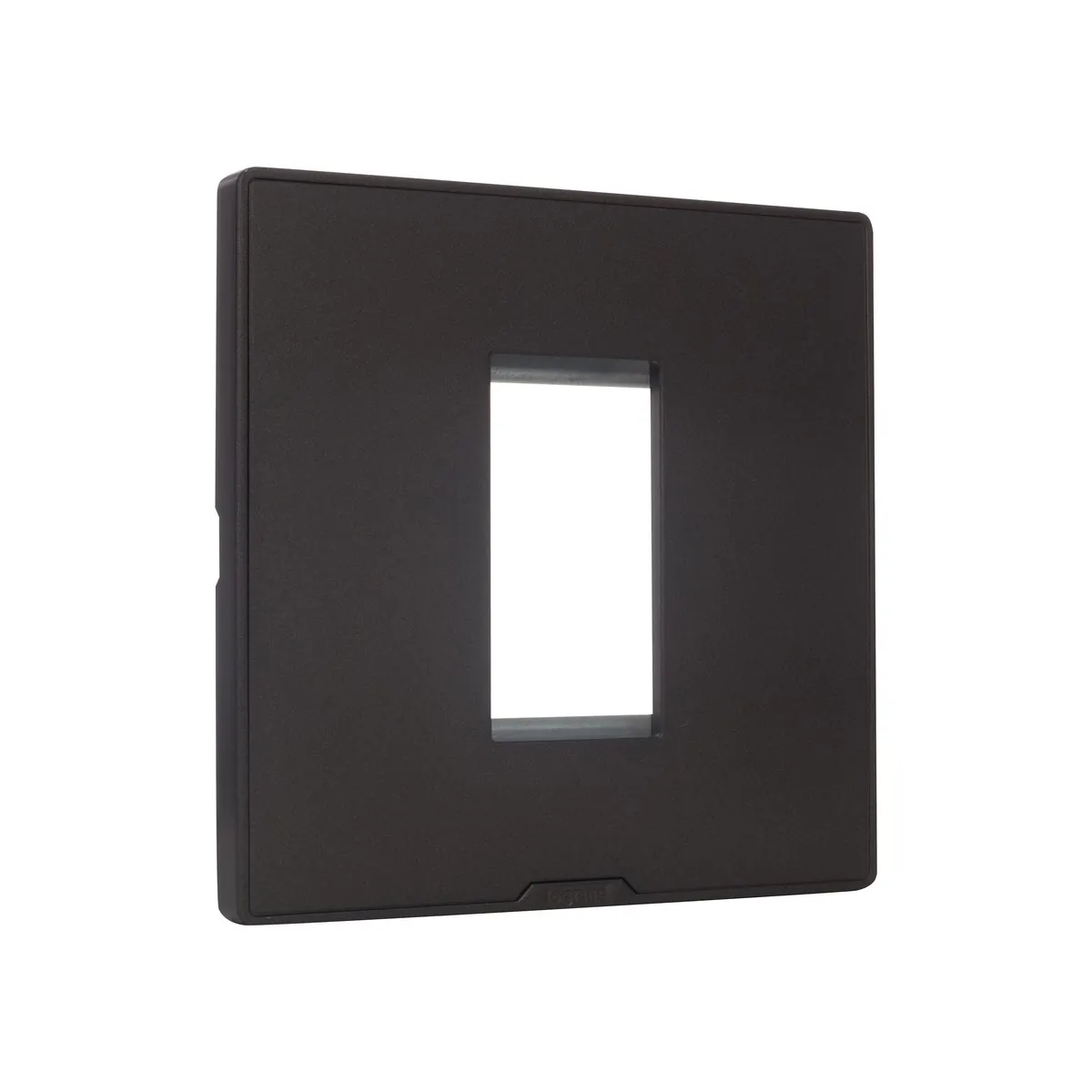 Legrand Myrius Cover Plate - 1 Module - Charcoal Grey, Cat. No.: 6797 01