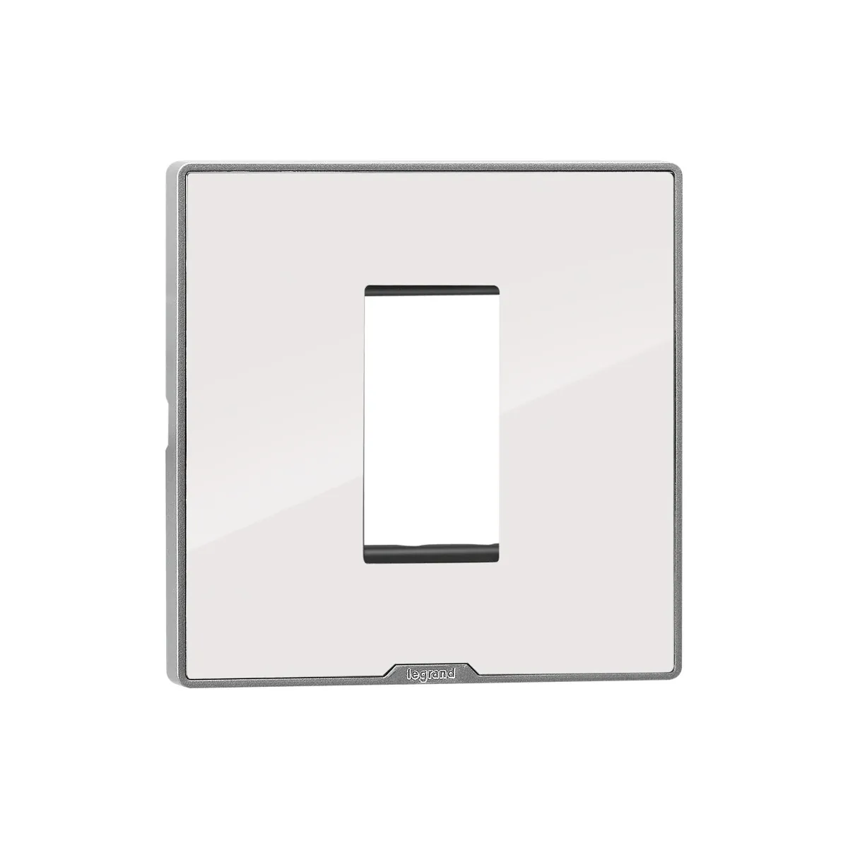 Legrand Myrius Cover Plate - 1 Module - Ice White, Cat. No.: 6795 21
