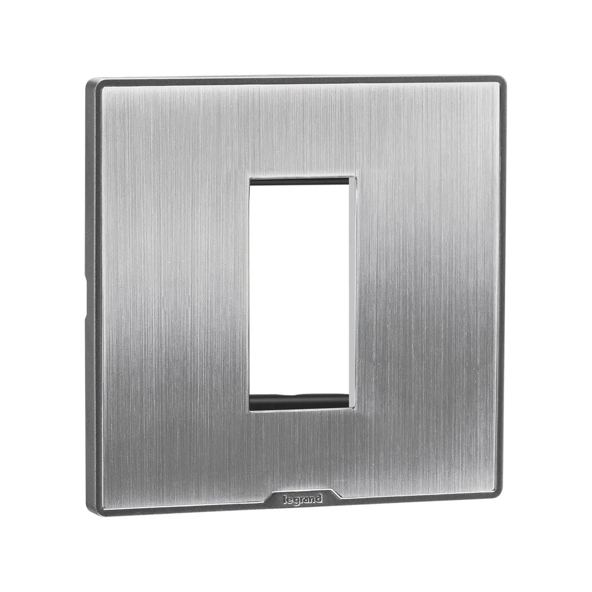 Legrand Myrius Cover Plate - 1 Module - Sonic Silver, Cat. No.: 6795 81