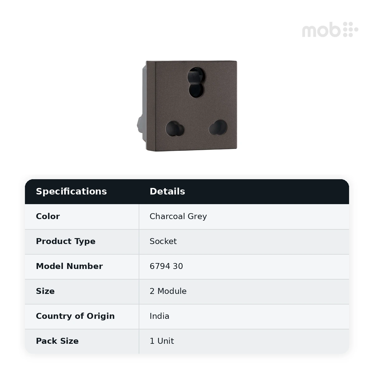 Legrand Myrius 6/16A - Socket - with Shutter - ISI - 2 Module, Cat. No.: 6794 30 - image 2
