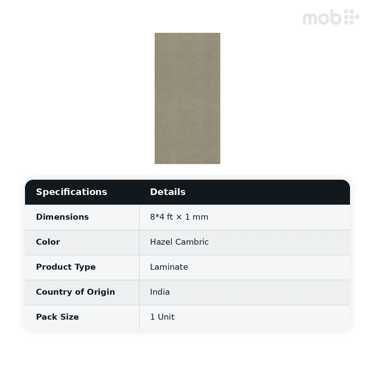 Merino Laminates Premium Collection Cambric Hazel Cambric 8'x4' Size 44753 LNN RH - image 2