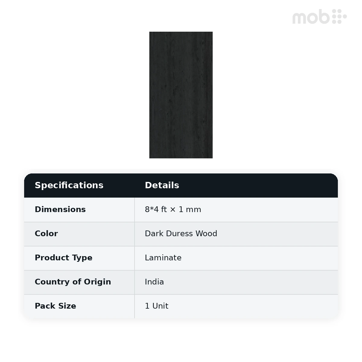 Merino Laminates Premium Collection Duress Wood Dark Duress Wood 8'x4' Size 14924 HGL RH V - image 2