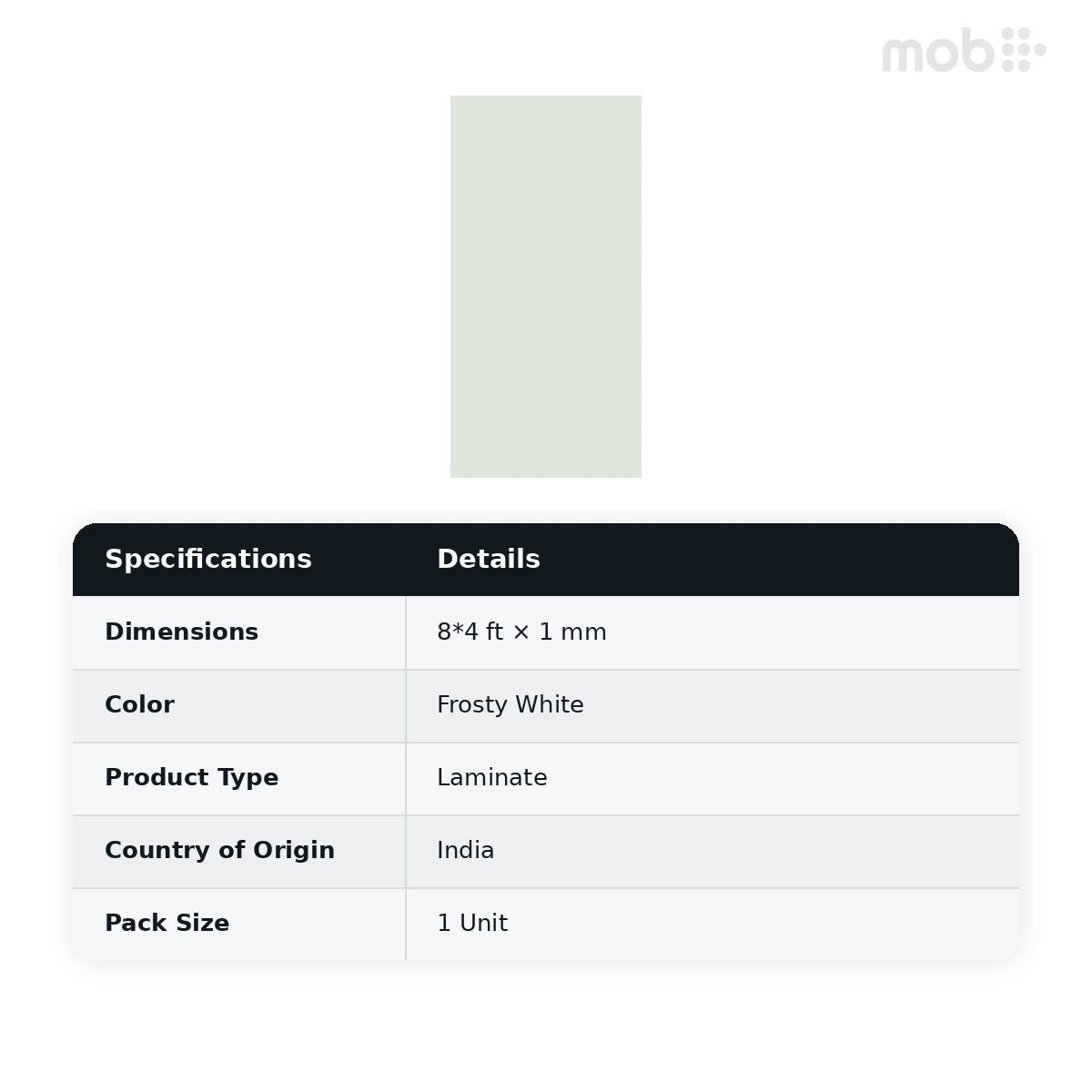 Merino Laminates Premium Collection High Gloss Frosty White 8'x4' Size 21091 HGL - image 2