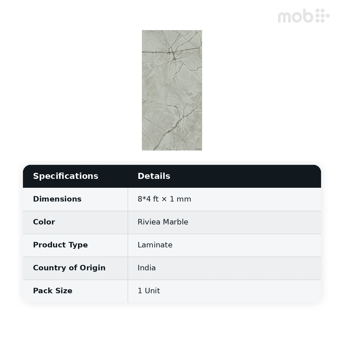 Merino Laminates Premium Collection Marble Riviea Marble 8'x4' Size 40013 HGL - image 2