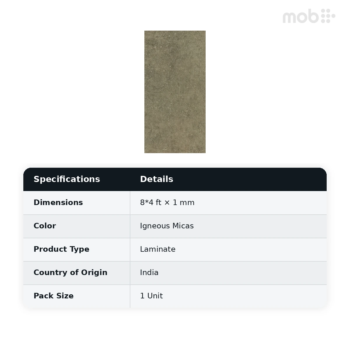 Merino Laminates Premium Collection Micas Igneous Micas 8'x4' Size 44761 GMS RH