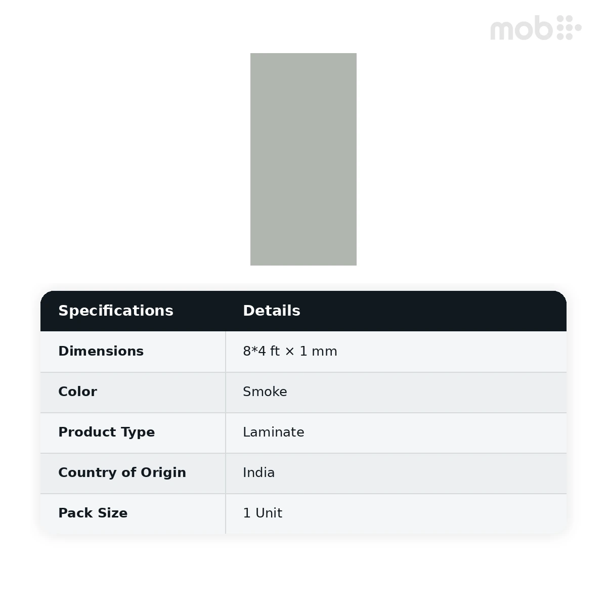 Merino Laminates Premium Collection Monochrome Smoke 8'x4' Size 21071 - image 2