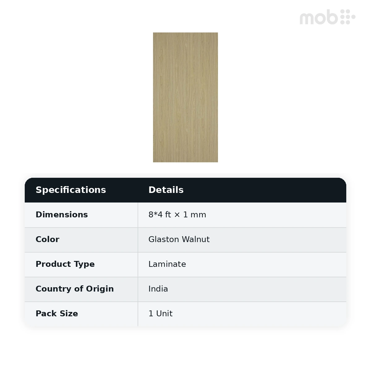 Merino Laminates Premium Collection Walnuts Glaston Walnut 8'x4' Size 14661 RH - image 2
