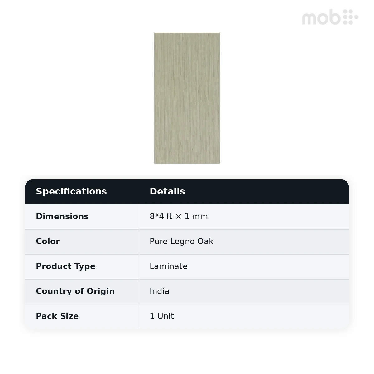 Merino Laminates Timeless Collection Pure Legno Oak 8'x4' Size 10514 V - image 2