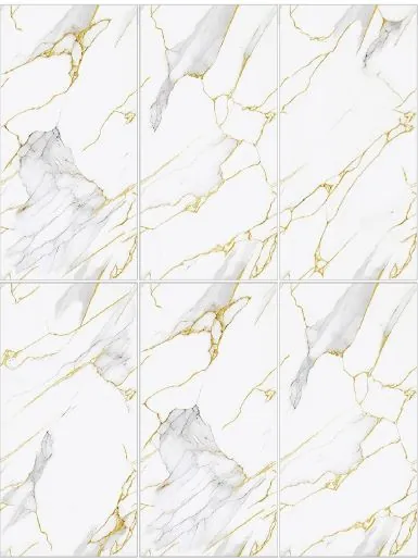 Morbi Tiles (Clancey) Endless Majestic Gold 600 x 1200 mm (2x4 Feet) Matt Carving Finish 9 mm Thickness, (2 Tiles/Box and 15.5 Sqft/Box) - image 1
