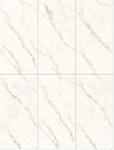 Morbi Tiles (Clancey) Endless Signite White 600 x 1200 mm (2x4 Feet) Matt Finish 9 mm Thickness, (2 Tiles/Box and 15.5 Sqft/Box) - image 1