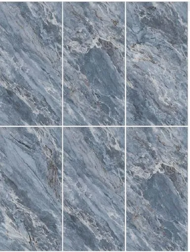 Morbi Tiles (Clancey) Endless Ice Teal 600 x 1200 mm (2x4 Feet) Matt Finish 9 mm Thickness, (2 Tiles/Box and 15.5 Sqft/Box)