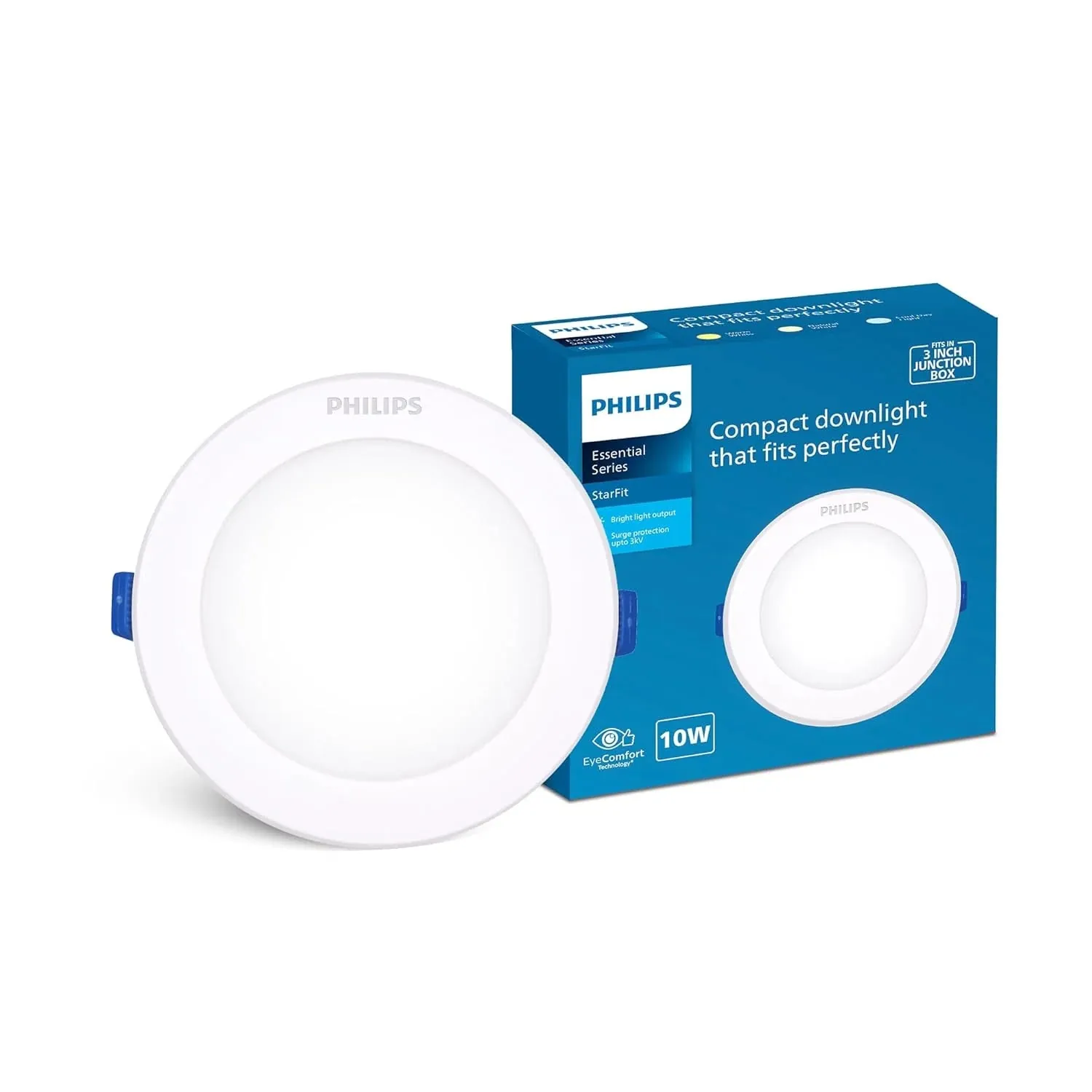 Philips StarFit Next LED Downlight 3W, Round, Blue