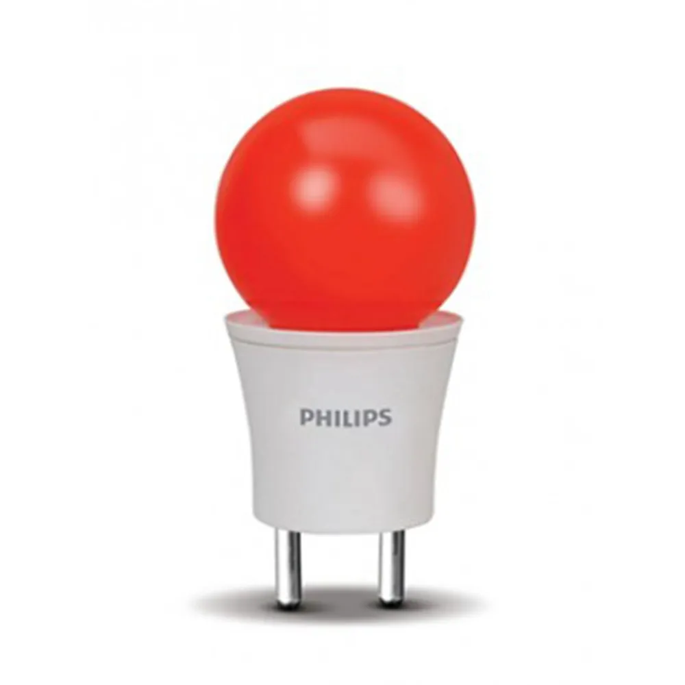 Philips Deco Mini Coloured LED Bulb 0.5W, B22, Red