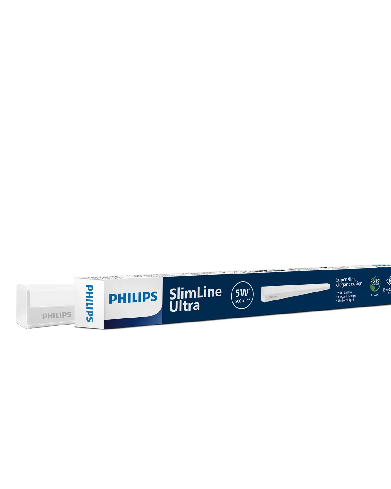 Philips SlimLine Ultra LED Batten 5W, 1 ft, Warm White