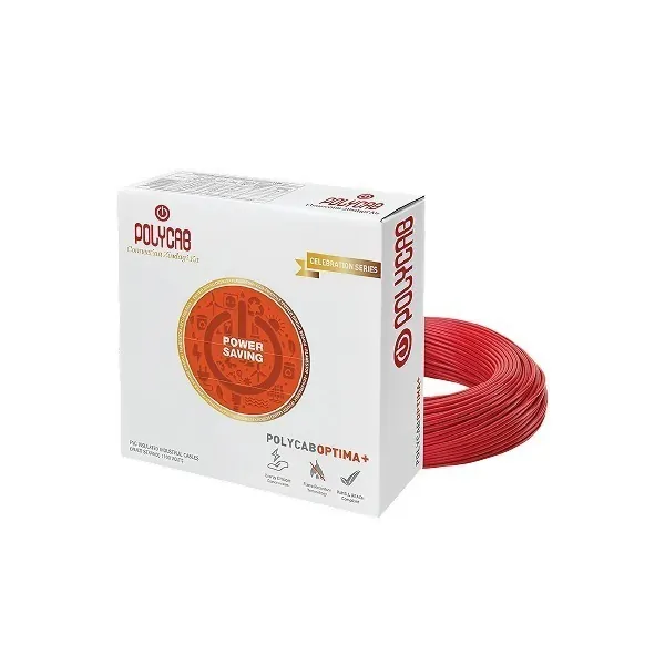 Polycab Optima + FR Wire, 1 Sqmm, 90 m Coil, Red