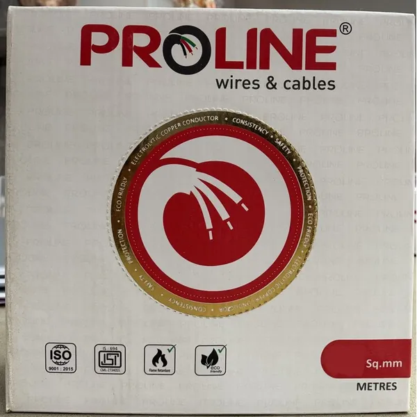 Proline FR House Wire, 1 Sqmm, 45 m Coil, Red