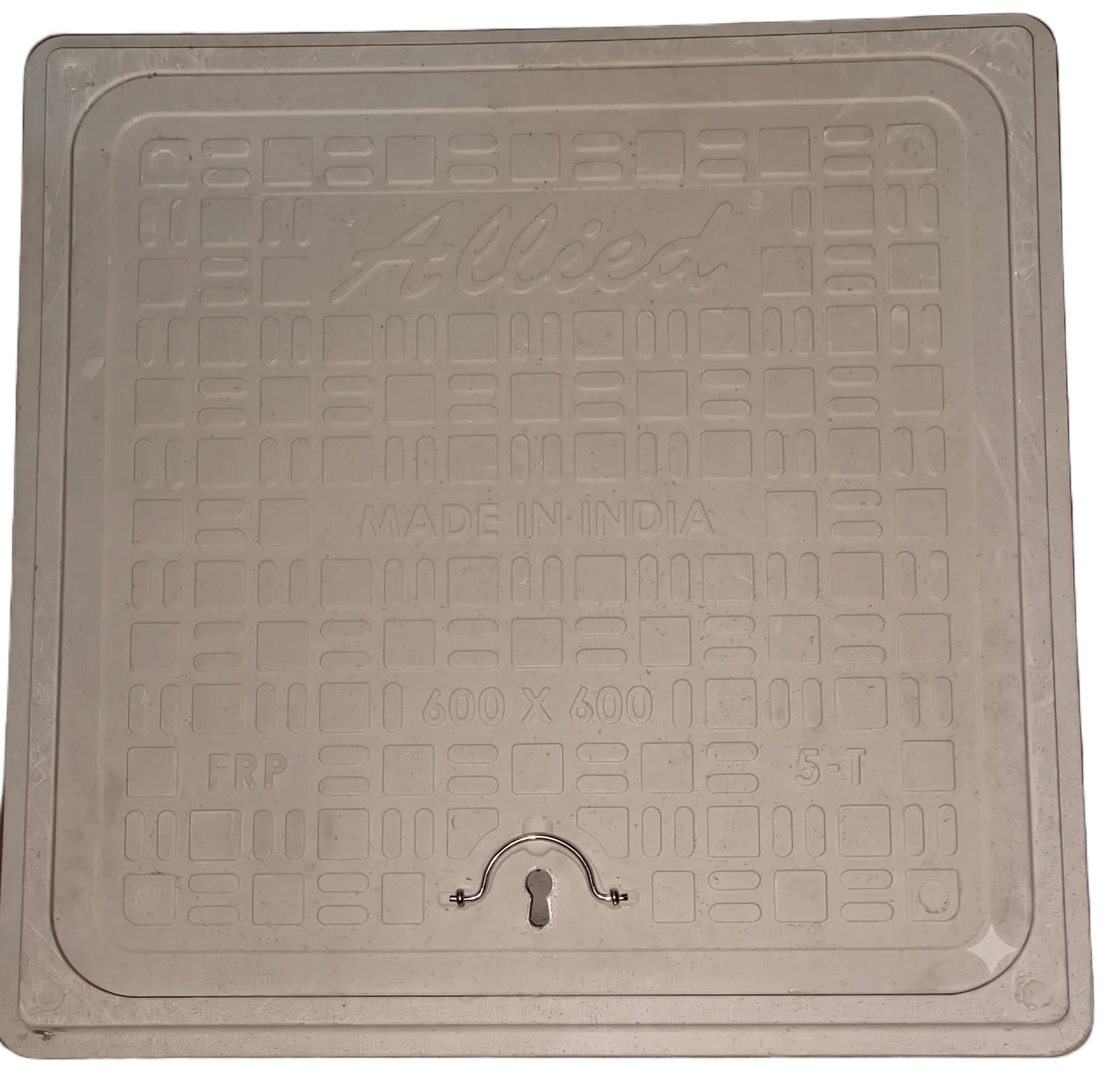 Regional Brand FRP Manhole Chamber Cover 30x30 Inch 5 Tonne - Ivory