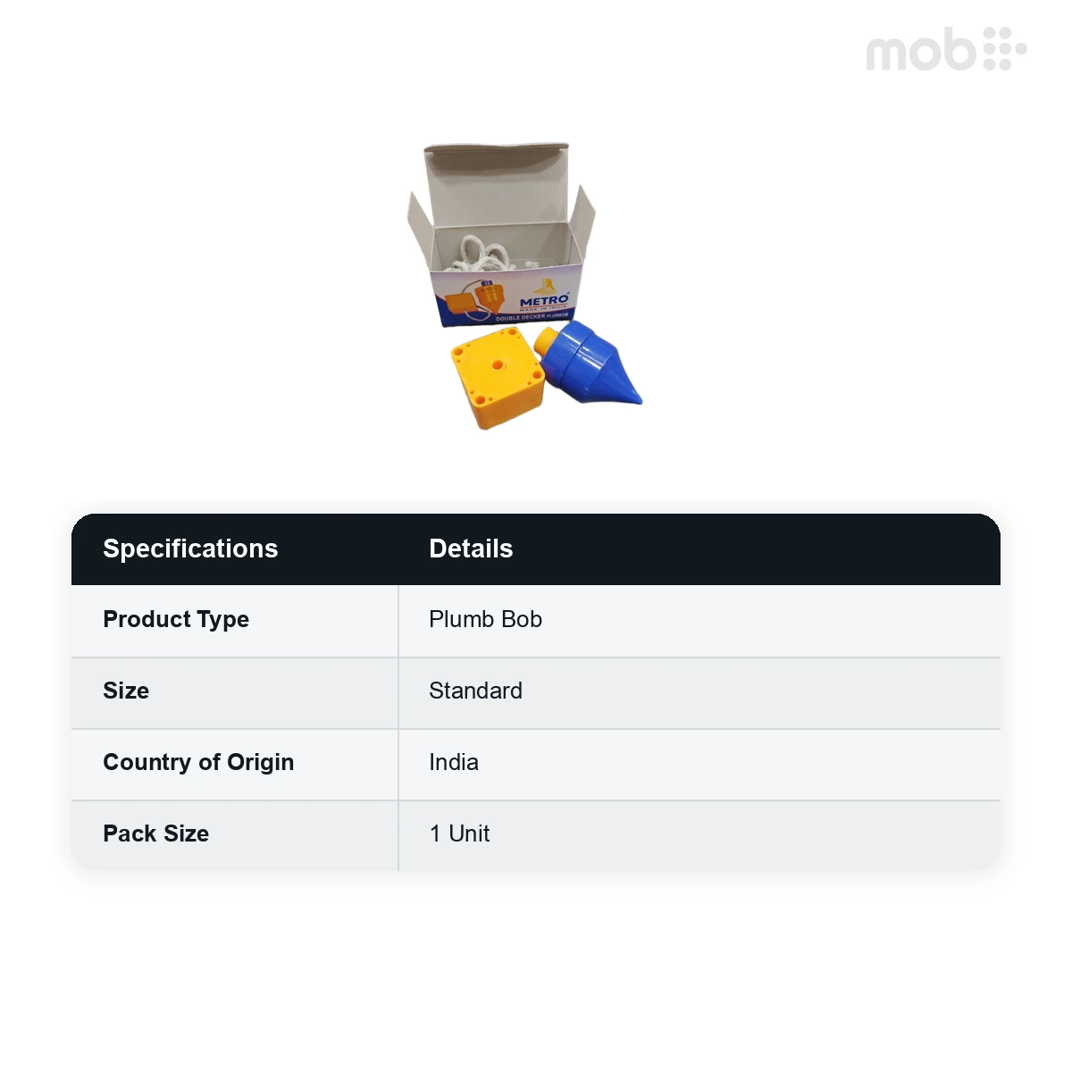 Regional Brand Plumb Bob with Line