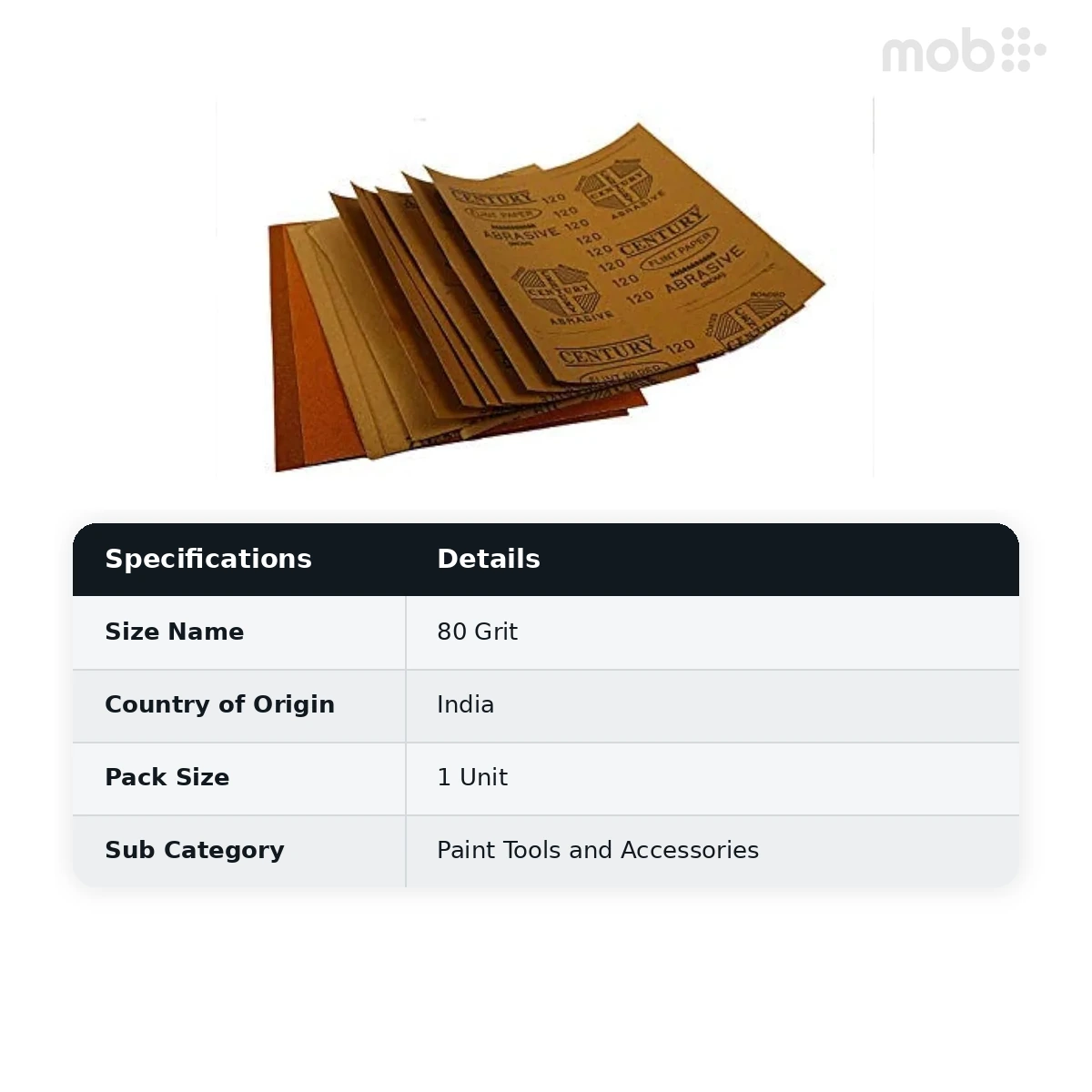 Regional Brand Sanding paper 80 Grit - image 2