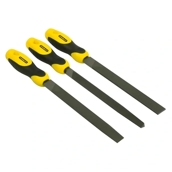 Stanley 8 in. Flat 1/2 Round 3-Square File Set (3 pc.) - 0-22-464