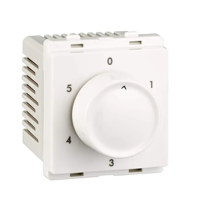 Schneider Electric Livia Step type fan regulator (2M) - White, Code: P3200