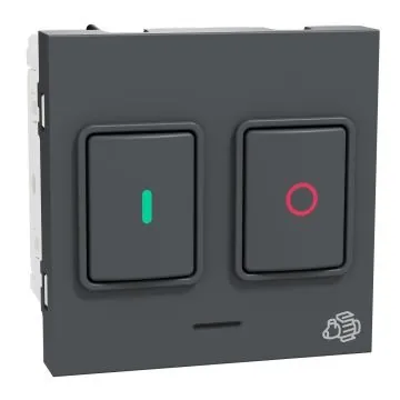 Schneider Electric Miluz ZeTa 25A Motor Starter Switch - Anthracite, Code: MZMOTSTR2M_AN
