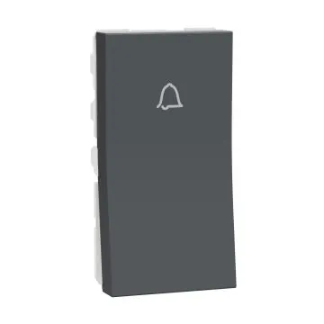 Schneider Electric Miluz ZeTa 6A Bell Push - Anthracite, Code: MZBP1M_AN