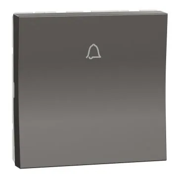 Schneider Electric Miluz ZeTa 6A Bell Push (2M) - Warm Grey, Code: MZBP2M_WG