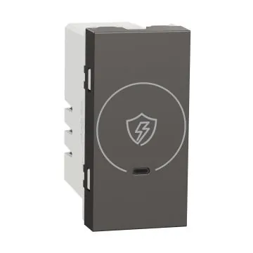 Schneider Electric Miluz ZeTa Voltage Surge Protector 1M - Warm Grey, Code: MZVSP1M_WG