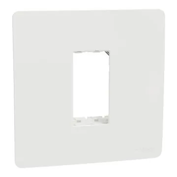 Schneider Electric Miluz ZeTa 1M or 2M Grid & 1M Cover Frame - White, Code: MZCP1M_WH