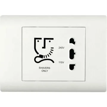 Schneider Electric Opale Shaver Socket - White, Code: AAKX6006