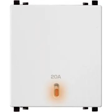 Schneider Electric Zencelo 20A DP Switch with Neon (2M) - White, Code: IN8486/20