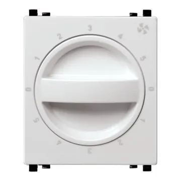 Schneider Electric Zencelo Fan Control (5 Speeds) - White, Code: IN84SFR