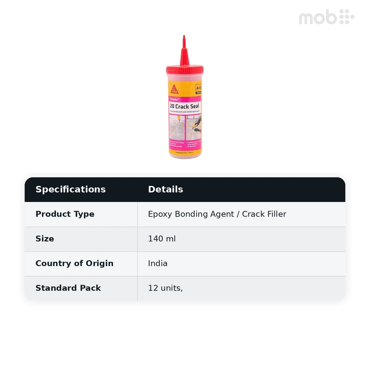 Sika Epoxy Crack Filler Sikadur 20 Crack Seal 140ml (Pack of 12) - image 2