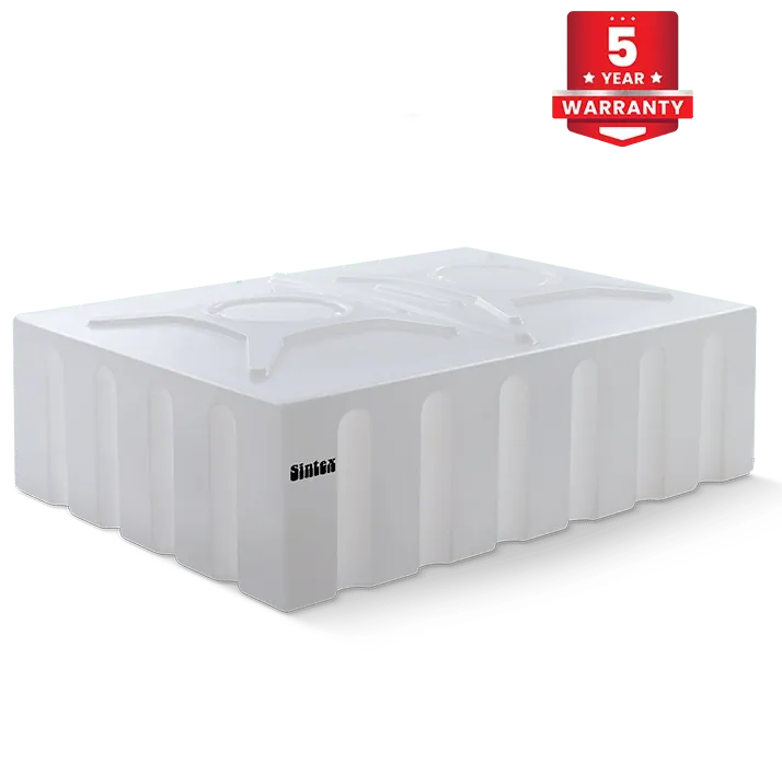 Sintex Loft Rectangular Water Storage Tank, 200 L, White, 960 x 720 x 360 mm