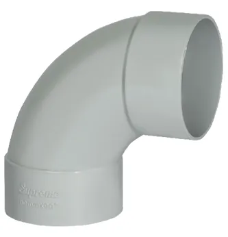 Supreme PVC S.W.R Swept Bend, 110mm, Ring Type