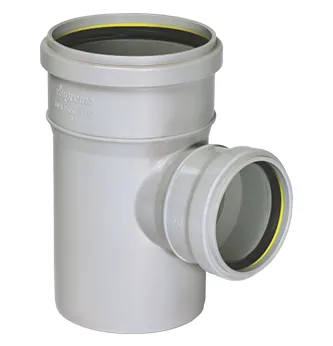 Supreme PVC S.W.R Reducing Tee, 110x75mm, Ring Type