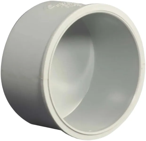 Supreme PVC Agriculture End Cap - Plain LW, 63mm