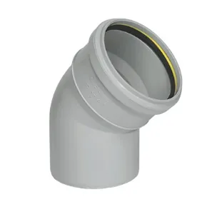 Supreme SWR Bend 45°, 75 mm, Ring Type