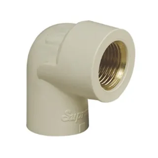 Supreme Lifeline CPVC SDR 11 Female Threaded Elbow (Brass Insert), 1/2 inch (15 mm)
