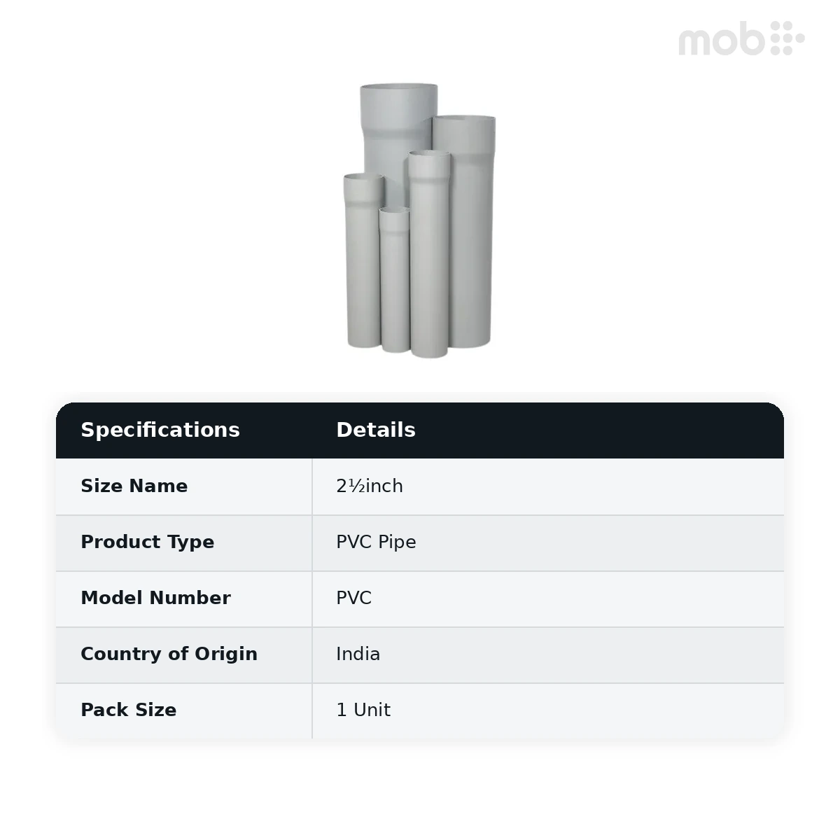 Supreme PVC Agriculture Pipe, 4 kg, 16ft,  2½inch (75 mm) - image 2