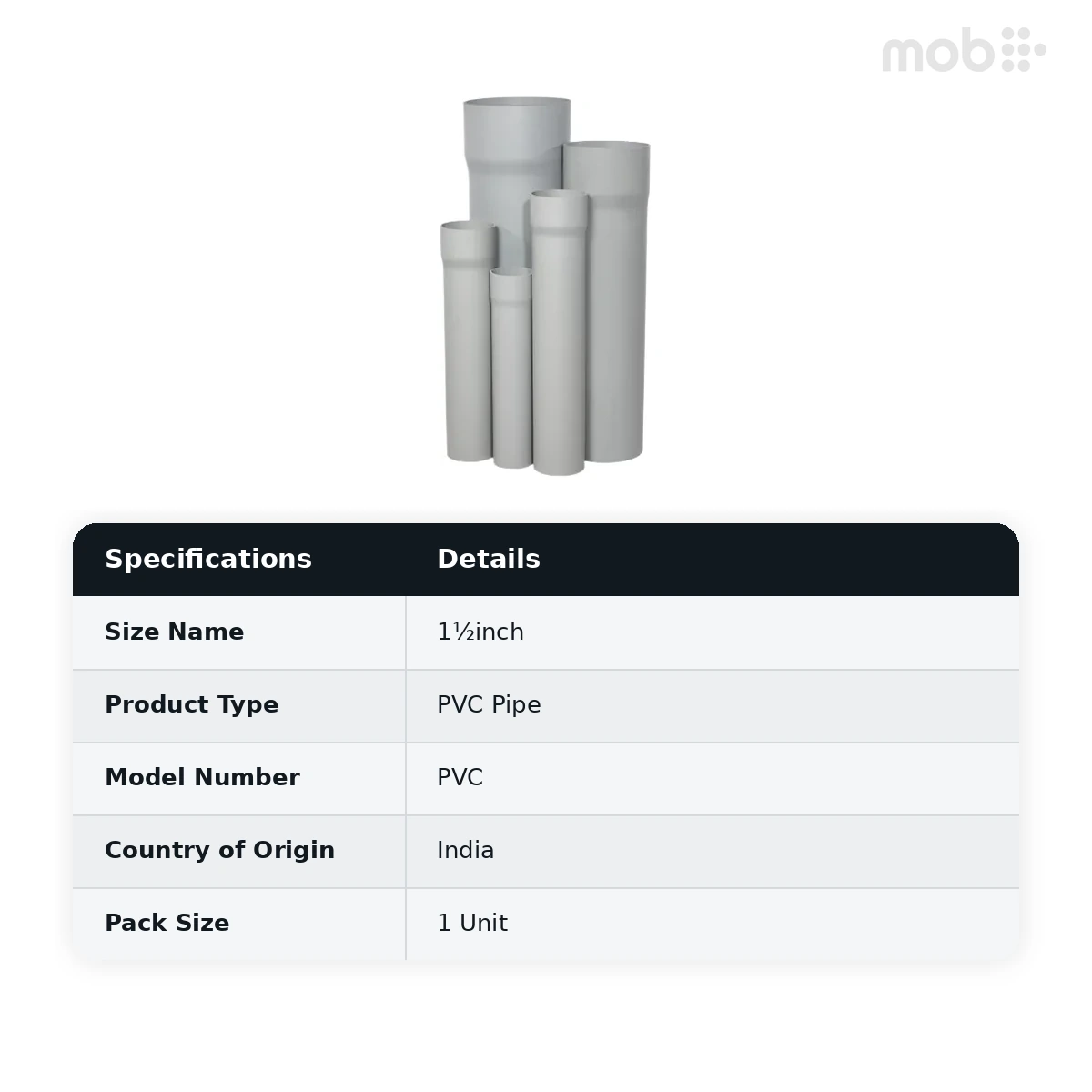 Supreme PVC Agriculture Pipe, 6 kg, 16ft,  1½inch (50 mm) - image 2
