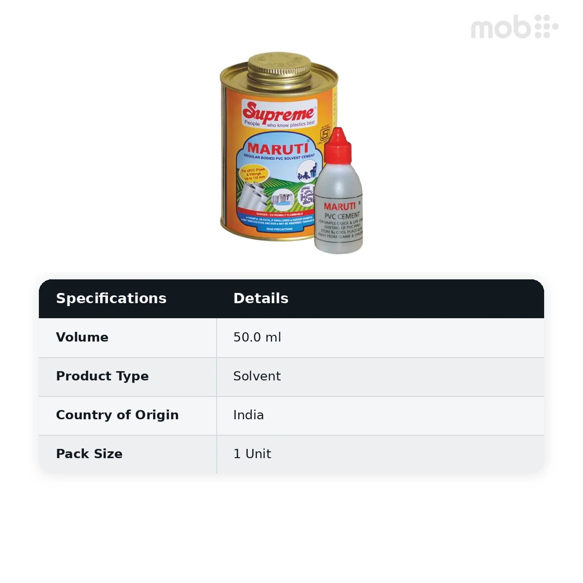 Supreme PVC Agriculture Solvent  (Maruti) 50ml - image 2