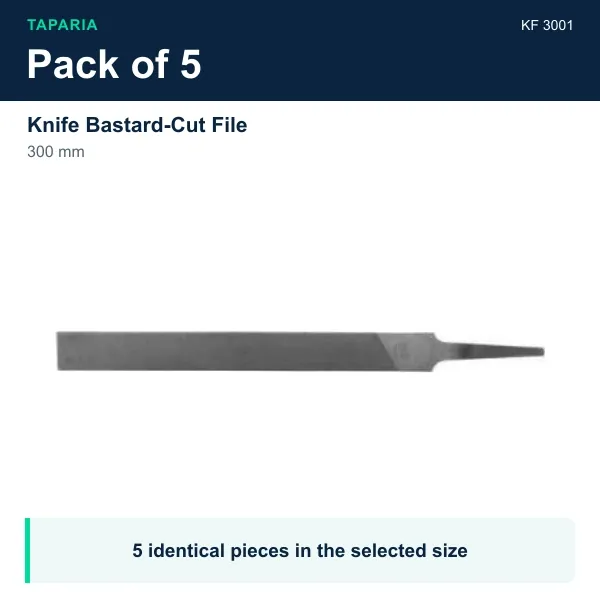 Taparia Knife Bastard-Cut File 300 mm KF 3001 - Pack of 5 pieces - image 2