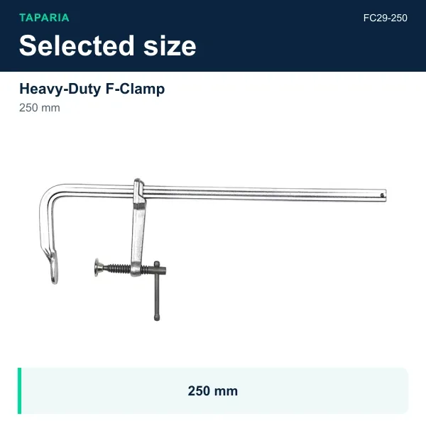 Taparia Heavy-Duty F-Clamp 250 mm FC29-250 - image 2