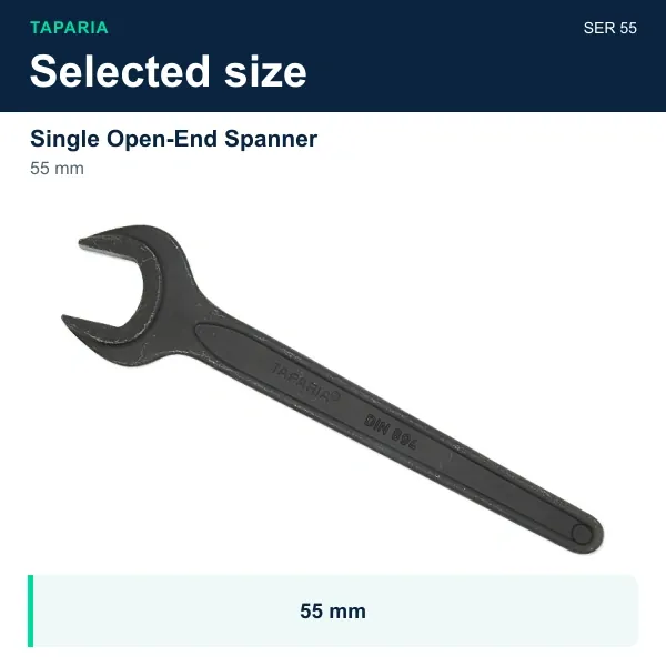 Taparia Single Open-End Spanner 55 mm SER 55 - image 2